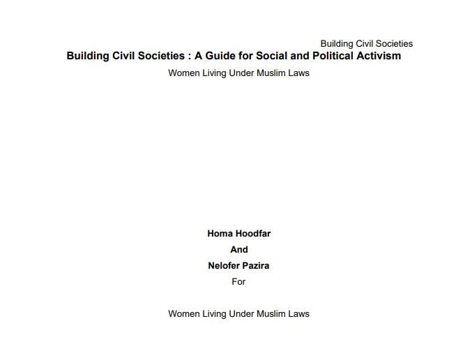 Building Civil Societies – A Guide for Social and Political Action