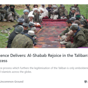Violence Delivers: Al-Shabab Rejoice in the Taliban’s Success
