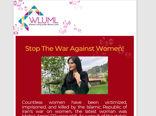 WLUML Statement: Stop The War Against Women!