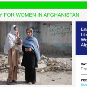 Ensuring Liberty For Women In Afghanistan