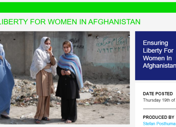 Ensuring Liberty For Women In Afghanistan