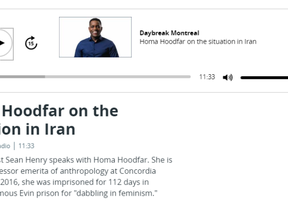 Homa Hoodfar on the situation in Iran