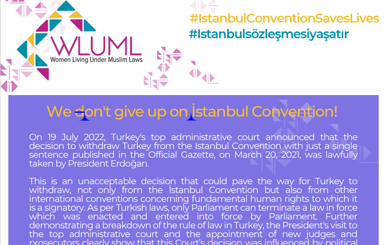 We won’t give up on the Istanbul Convention!