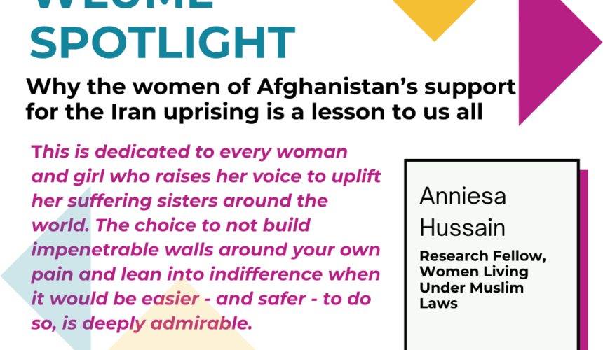 Why the women of Afghanistan’s support for the Iran uprising is a lesson to us all