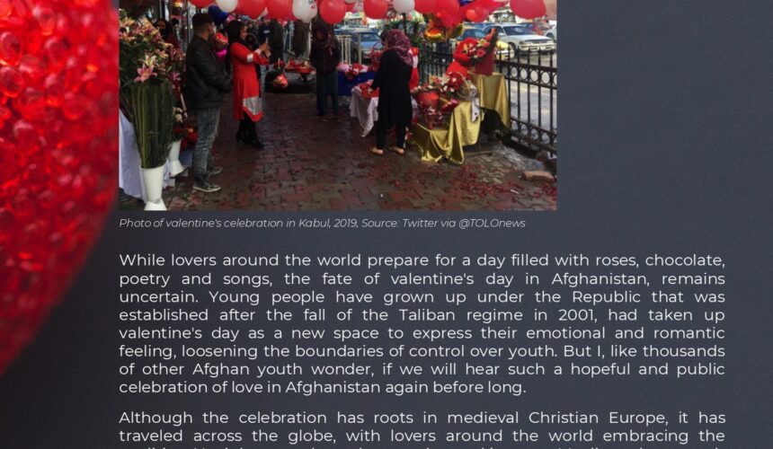 The day for Poetry, Chocolate, Roses, and Love: An Afghan Experience