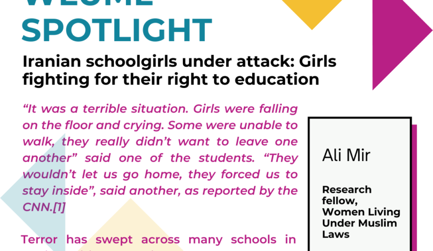 Iranian schoolgirls under attack: Girls fighting for their right to education