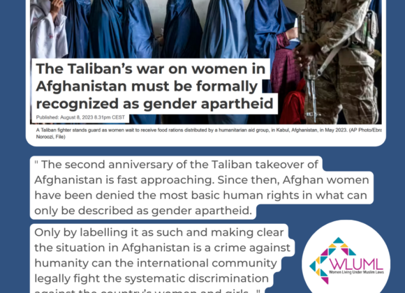 The Taliban’s war on women in Afghanistan must be formally recognized as gender apartheid