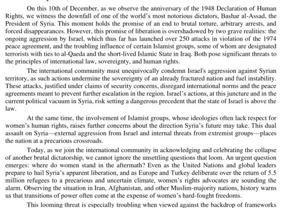 WLUML’s statement on Syrian liberation WLUML’s statement on Syrian liberation